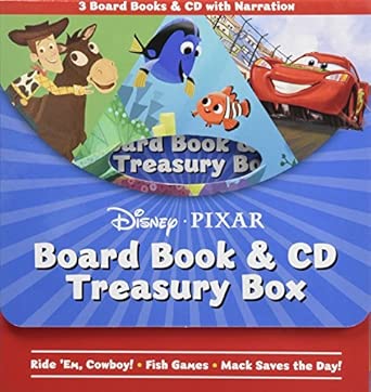 Disney Pixar Board Book & CD Treasury Box: Ride 'Em Cowboy / Fish Games / Mack Saves the Day!