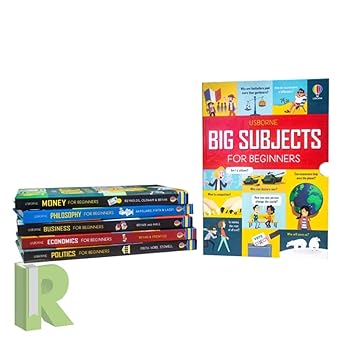 Usborne Big Subjects For Beginners 5 Books Collection Box set ( Money, Economics, Business, Politics & Philosophy)
