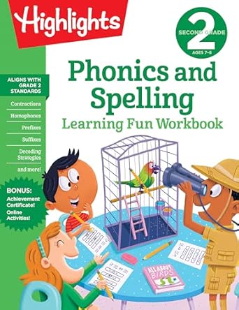Second Grade Phonics and Spelling: Learning Fun Workbooks (Highlights Learning Fun Workbooks)