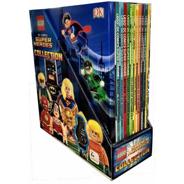 Lego DC Comics Super Heroes Collection 10 Books Set With Minifigure