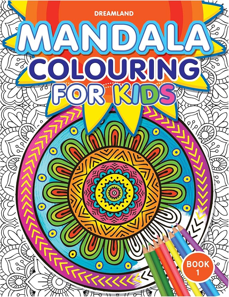 Mandala Colouring for Kids- Book 1