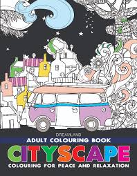 Cityscape- Colouring Book for Adults