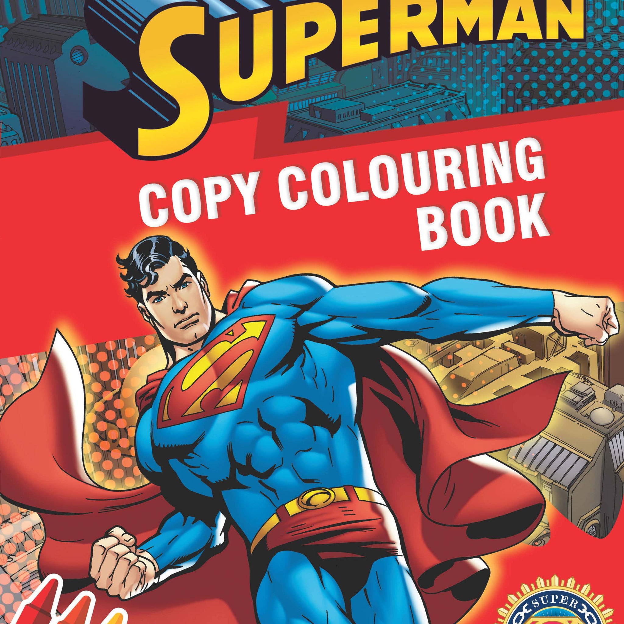 Superman Copy Colouring Book