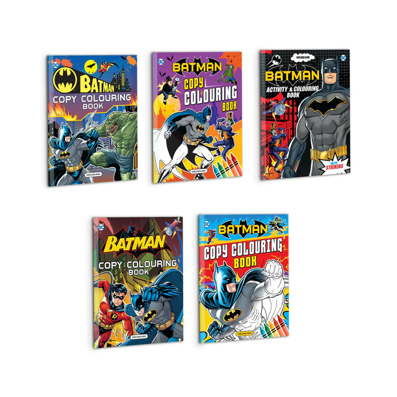 Batman Copy Colouring and Activity Books Pack (A Pack of 5 Books)